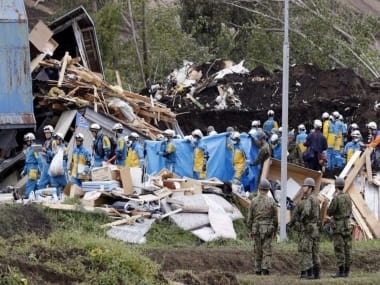 Toll rises to 44 dead in Japan earthquake; Toyota Motors suspends operations in 16 assembly plants